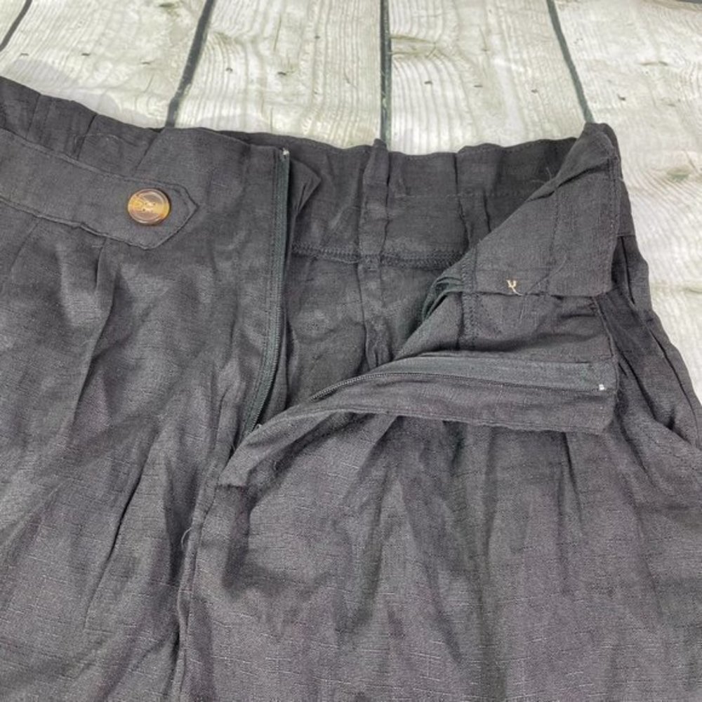 VRKUFIE Black Button High-Waist Paper Bag Short XL - Picture 8 of 11
